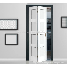 2018 Venda Quente de Madeira Sólida Interior duplo Painel Bi-Fold Doors bi dobrar portas de armário interior